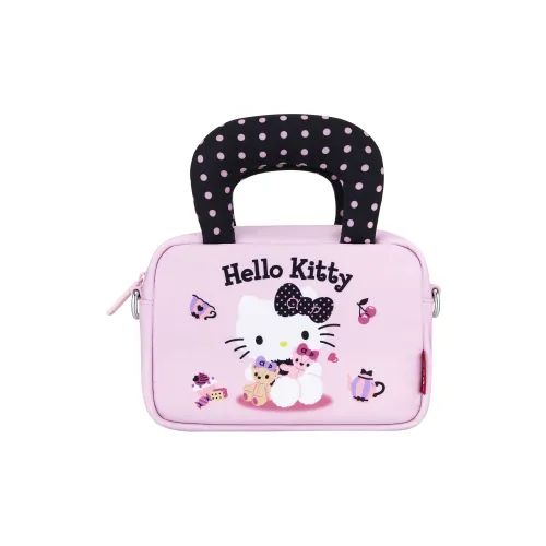 Sanrio Polyester One Shoulder Bag Mini Women's Pink Black Санрио Полиэстер Одно Плечо Сумка Мини Женская Розовая Черная
