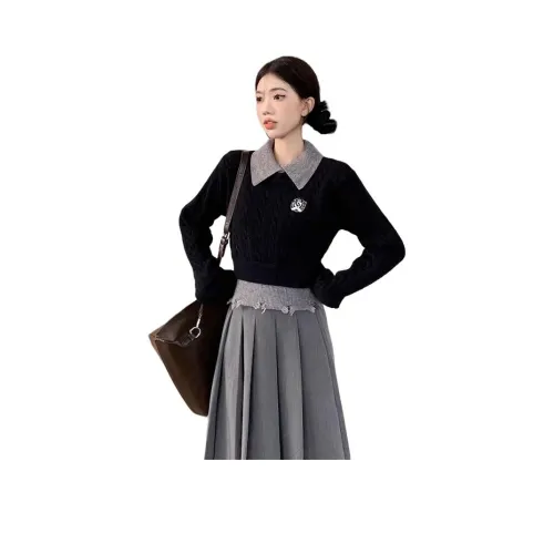 YOUSEKOO Серый Женский Трикотаж