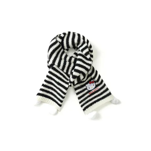 Sanrio Hello Kitty Смесовая шерсть Вязаные шарфы Женские