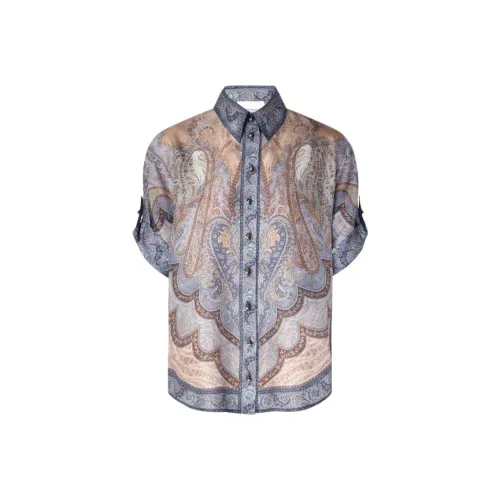 Zimmermann Синие Многоцветные Женские Рубашки