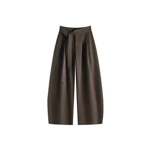 HANDAIWEI Чайный умбровый Женские Повседневные брюки