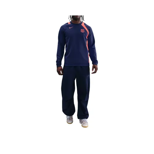 nike FC Midnight Marine Blue Bright Mango Bright Mango Мужская футбольная футболка