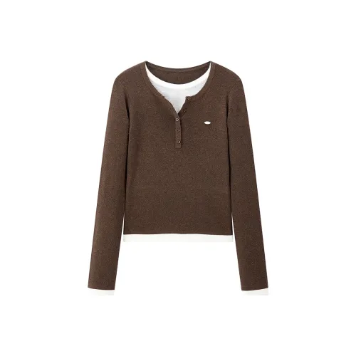 LEDIN Кофейный Коричневый В наличии Женский Трикотаж