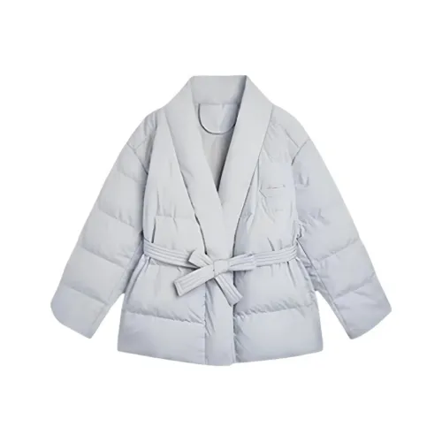 SNZX Синий Легкий Пуховик Женские Пуховики (Пуфы)