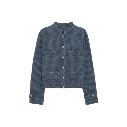 EMDPN Синий Женские Джинсовые Куртки