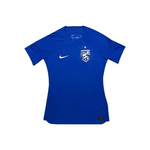 Nike Темно-синий Унисекс Футбольные Джерси