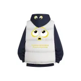 Темно-синий, синий, желтый, ярлык, свитшот + абрикос, черный, логотип, жилет