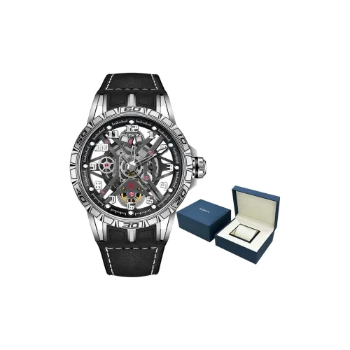 ROSDN Climber Xingji Collection Автоматический Механический Механизм Часы Мужские Серебристый Циферблат G2711