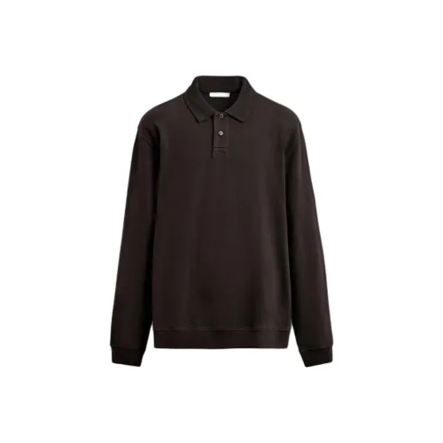 ZARA Шоколад Мужская Поло