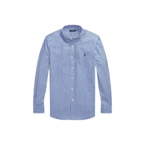 Polo Ralph Lauren Синие Белые Мужские Рубашки