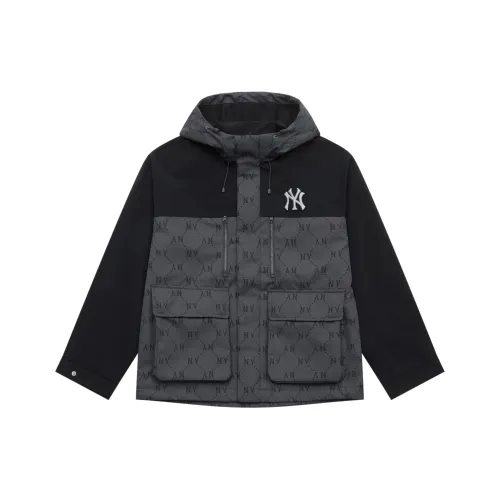 MLB MONOGRAM Коллекция New York Yankees 25FW Куртка Унисекс Стандарт Угольный Серый
