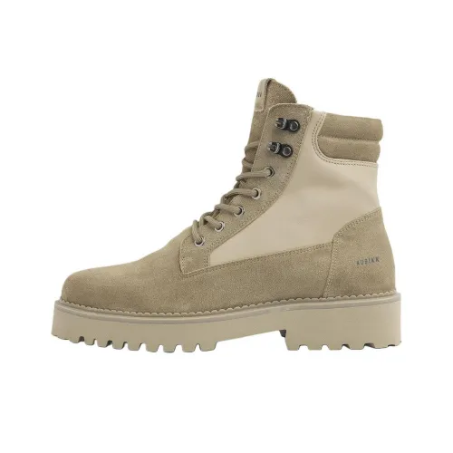 NUBIKK Logan Короткий Martin Boot 3 см Мужской Бежевый Зеленый