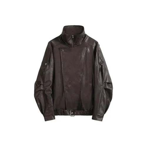 Ning Cai Yuer Кожа Куртка Женская