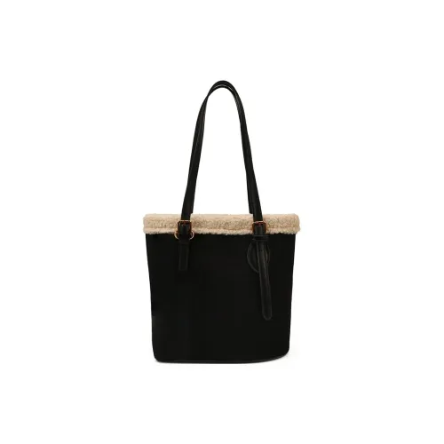 WRELS PU (полиуретан) с замшей Сумка через плечо Женская Черная Кофейная Коричневая