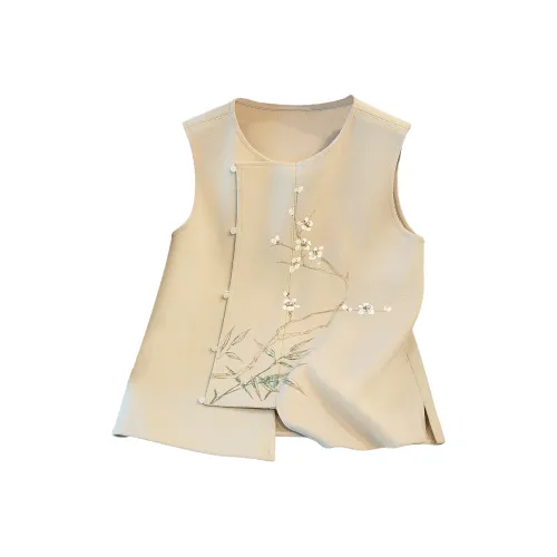 SIBAISHE Серый Бежевый Женские Жилеты