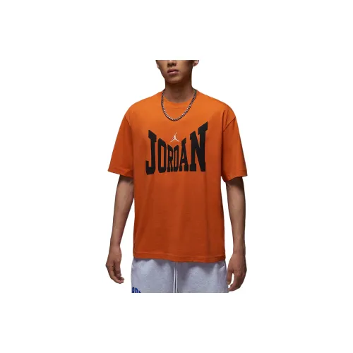 Джордан Brooklyn Seastar Апельсин Парусный Белый Мужская T-Рубашка