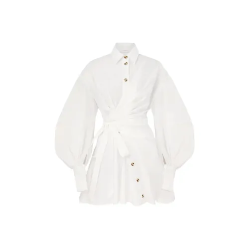 Zimmermann SS26 Длинное платье с длинными рукавами женское