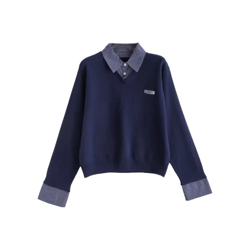 Tonlion Темно-синий женский трикотаж