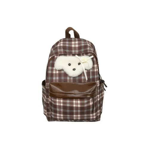 Idle Moon Нейлон Рюкзак Женская Белая Щенок