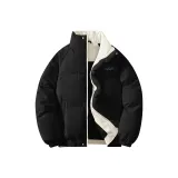 [Turn-down collar с наполнителем] Черный и белый (Конец ручки, свет и тень, логотип на груди)