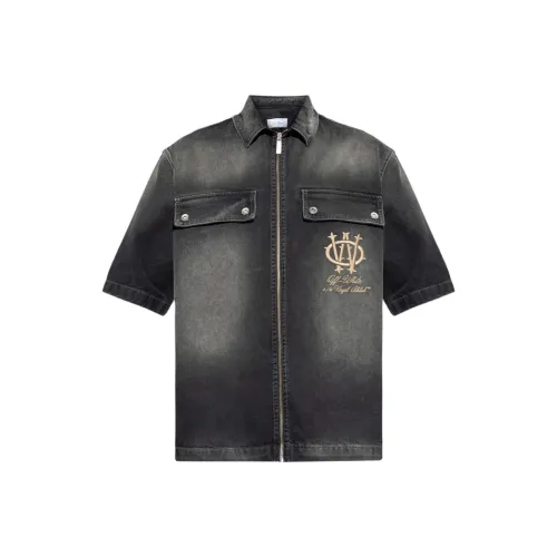 Off Белый Черный Мужские Рубашки