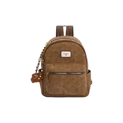 Xuan Xi ПУ (полиуретан) Рюкзак Стандартный Женский Коричневый