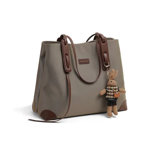 VINEY Ткань Тоут Сумка Сумка для покупок Сумка на плечо Большая женская хаки