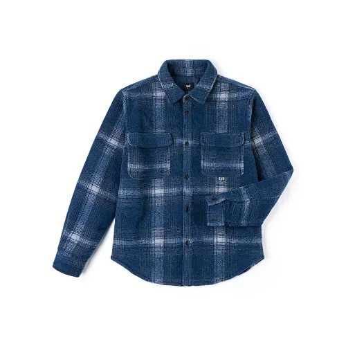 Lee Темно-синие мужские рубашки