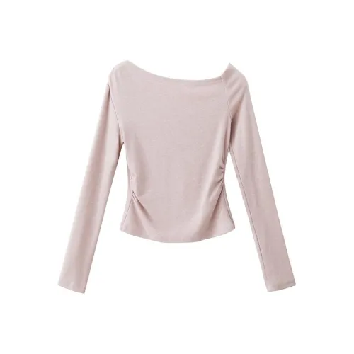 XIMENG Розовые Женские T-рубашки