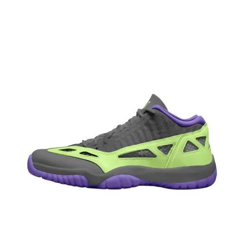 Jordan Air Jordan 11 Low Топ Винтажные Баскетбольные Кроссовки Унисекс Темно-Серый