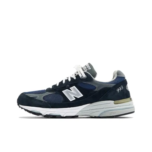 KITH x New Balance NB 993 Low Топ Беговые кроссовки Унисекс Черный Синий