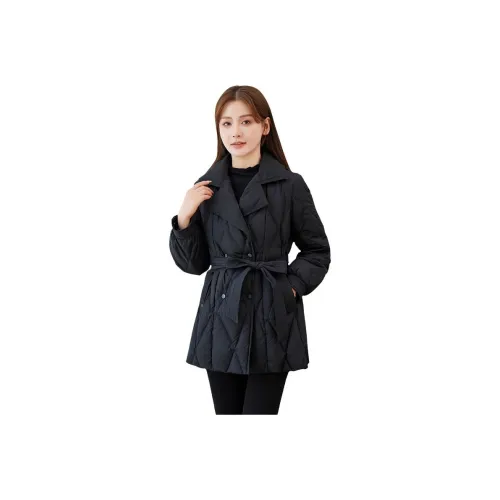 Lan Miao Черный Женский пуховик