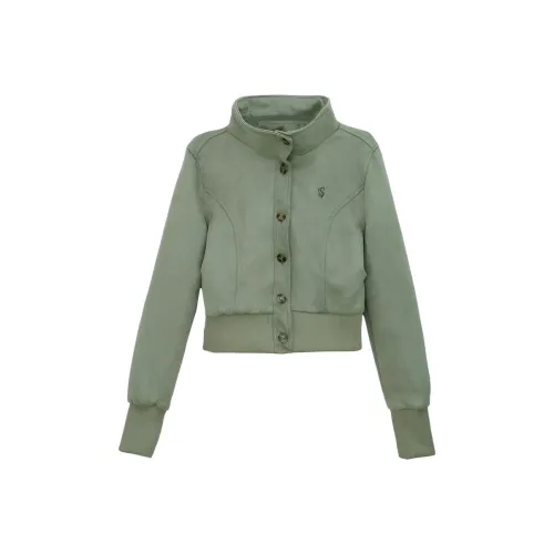 XIAOJUCHUANLI Темно-зеленые Женские Куртки