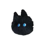 Чёрный кот, мяч (синие глаза)