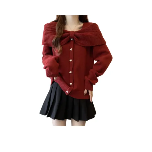 YOUSEKOO Красный Женский Трикотаж