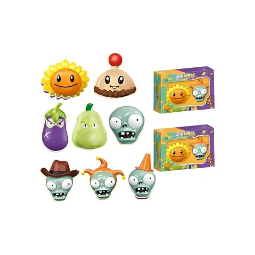 SHI JI YI GAO Растение VS. Zombies Медленный отскок Магнит для холодильника Слепые коробки 2 сюрприз-бокса Целая коробка 16 шт