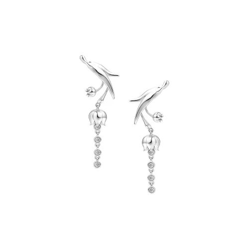 BOONEE Серьги из меди с родиевым покрытием женские