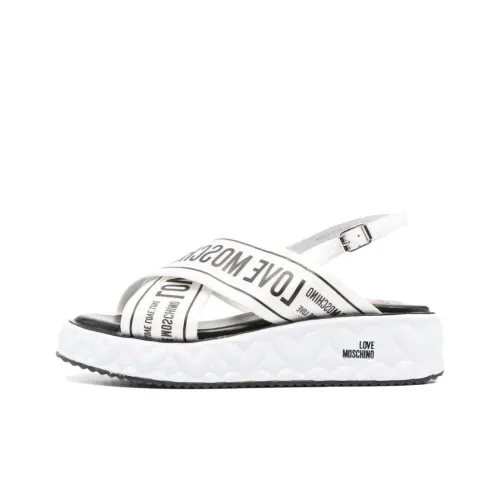 LOVE MOSCHINO One Ремешок Сандалии Женские Белые