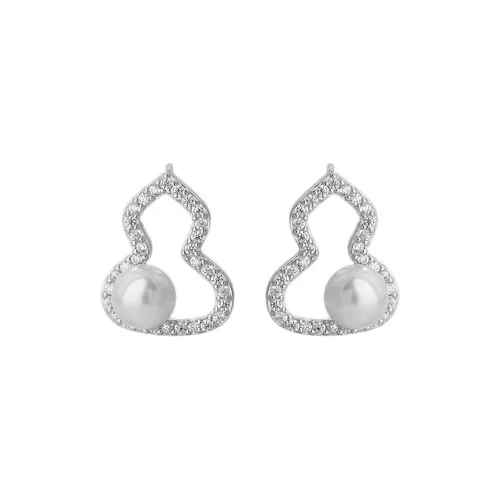 DAWO S999 Серебряные серьги-гвоздики Женские