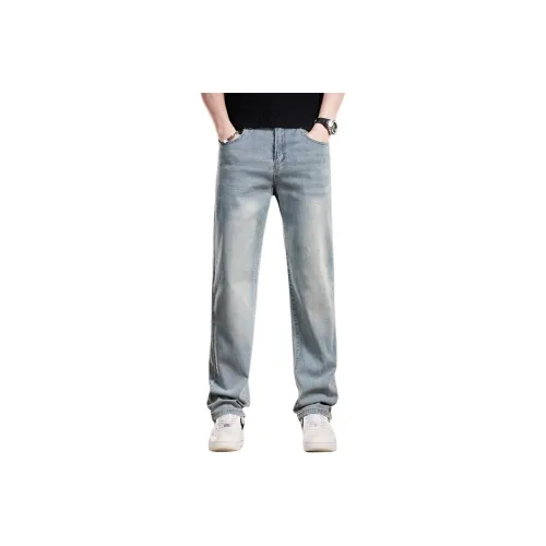 VUAS Винтажные синие унисекс джинсы