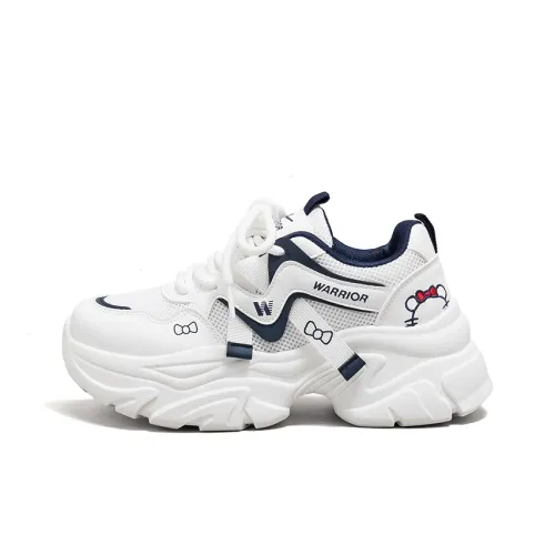 Warrior противоскользящие и износостойкие увеличивающие высоту низкие топовые кроссовки с толстой подошвой женские