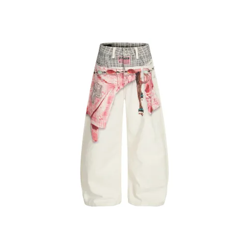 AGBG Белый Унисекс Джинсы