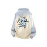 Абрикосовый и светло-синий с флисовой подкладкой (высококачественный флис)