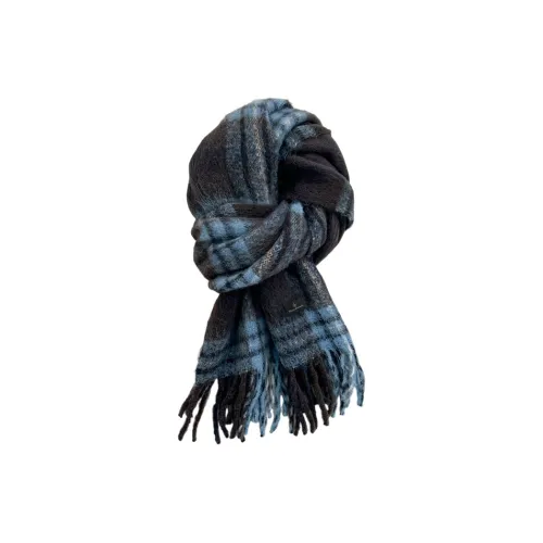 Maserati Полиэстер Дружественный к коже Модный тренд Теплый Ветрозащитный Классический Клетчатый Многоцветный Универсальный Шарф KNIT Унисекс