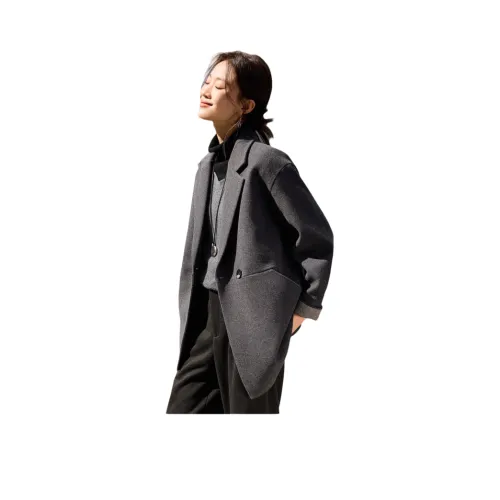 LUYOUYE Intellectual Серый Женское Короткое Пальто