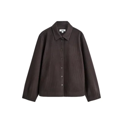 COS Темно-коричневые женские рубашки