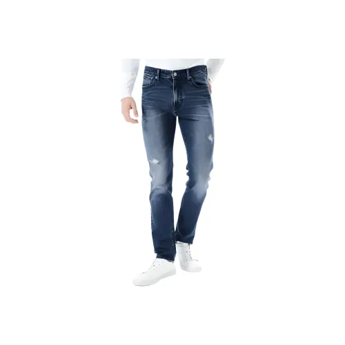 Calvin Klein Blue Men's Jeans Кальвин Кляйн Синий Мужской Джинсы