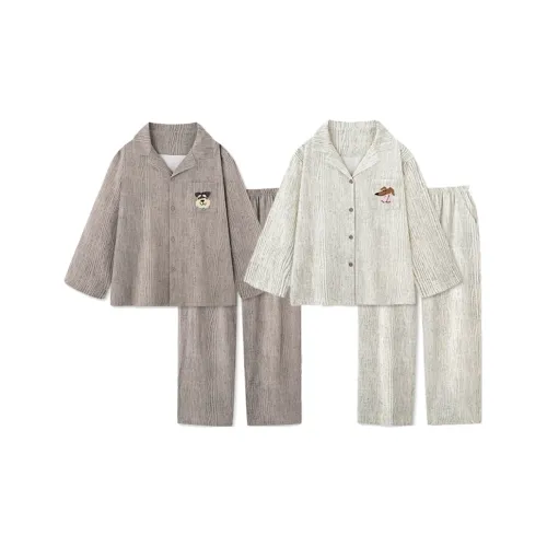 YUZHAOLIN Пижамный комплект Весенний и Осенний Унисекс
