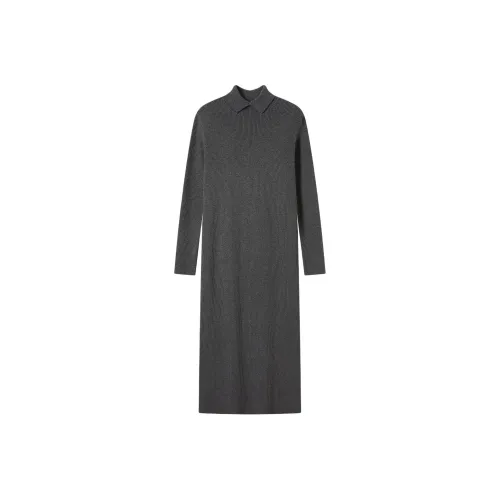 THE SEA LIFE Длинное платье с длинными рукавами женское