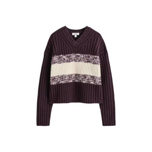 COS Бургунди Крем Женские Свитера